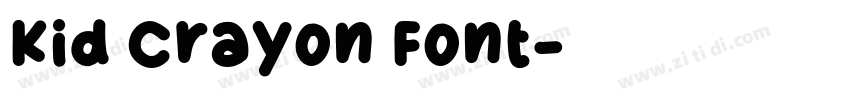 Kid Crayon Font字体转换